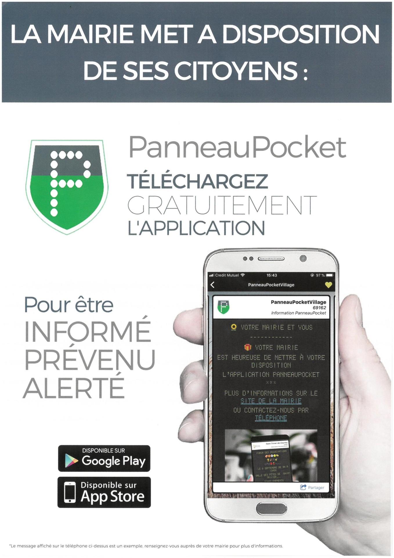 panneau pocket 